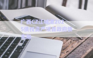廣西CZ江城港2025債權(quán)資產(chǎn)項目政府債定融