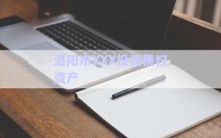 洛陽市XXX投資債權(quán)資產(chǎn) 洛陽市XXX投資債權(quán)資產(chǎn)